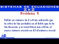 Solución de problemas con Sistemas de Ecuaciones Lineales 2x2 | Ejemplo 9