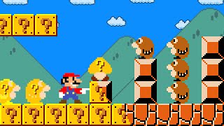 Cat Mario: Whai if  Mario touch turn into Golden Question Blocks in Super Mario Bros. ?