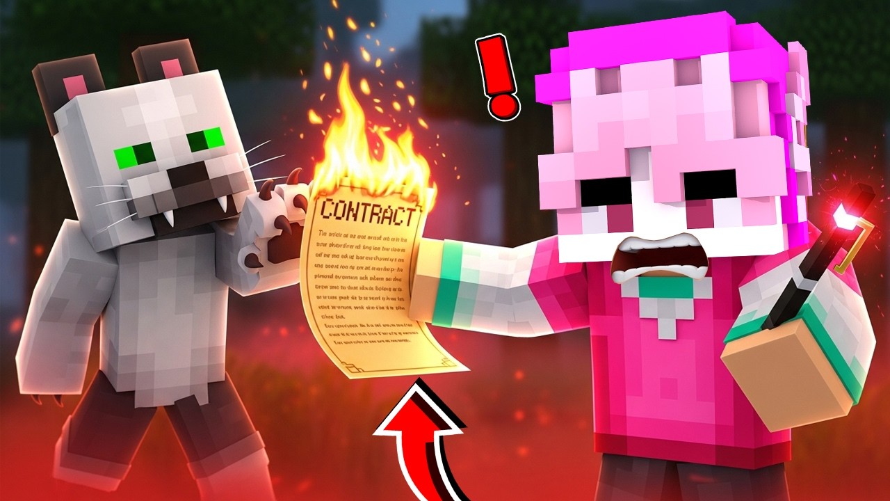 Minecraft'ta YASAKLI KEDİ SÖZLEŞMESİNİ İMZALADIK!