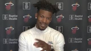 Jimmy Butler on his contract extension with the Miami Heat and the trade for Kyle Lowry