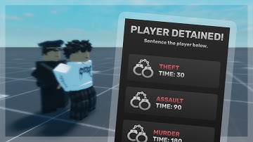 Roblox Studio Arrest System Showcase