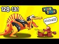 Динозавры против Троглодитов 128-130 в DINO BASH прохождение мульт игры про динозавров на андроид