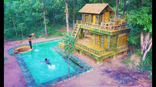 26Days Building The Most Creative Luxury Villa With Bamboo Swimming Pool