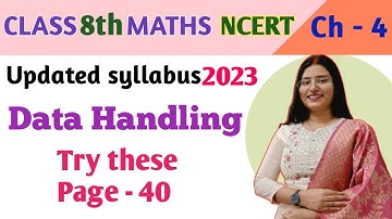 Try these - Page 40 - Maths Class 8 - Chapter 4 - maths new syllabus 2023