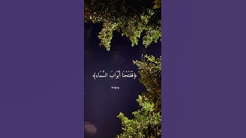 القارئ اسلام صبحي - أني مغلوب فانتصر ففتحنا أبواب السماء بماء منهمر
