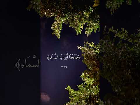 القارئ اسلام صبحي أني مغلوب فانتصر ففتحنا أبواب السماء بماء منهمر