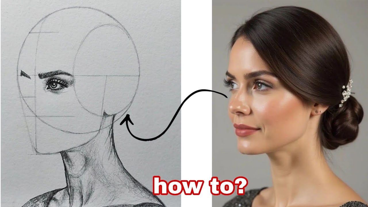Draw a Face in Just 17 Minutes Using the Loomis Method !! - YouTube