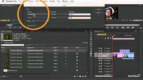 Premiere Pro CS6 101: Importing and Managing Footage - 21. Finding Clips in a Project