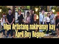 Mga KAIBIGANG ARTISTA na dumalaw huling sandali ni APRIL BOY REGINO