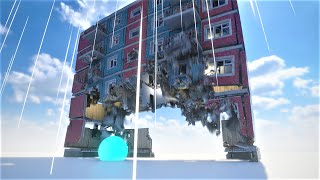 Cyan Up Black Hole Vs Small Dynamic Panel Apartments (gravity on) | Teardown NG |