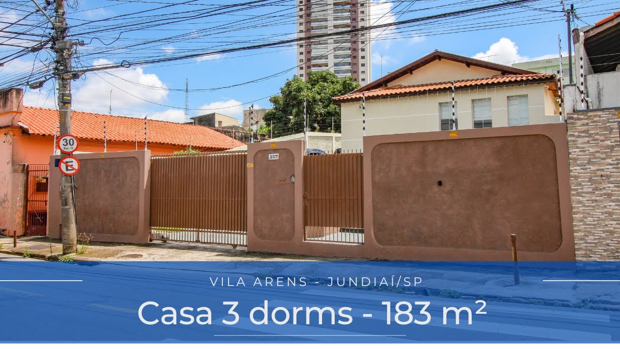 #CA2357 | Casa à venda 3 dorms., 183 m² / Vila Arens - Jundiaí/SP - REMAX CITY