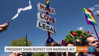 ⁣President Joe Biden signs Respect for Marriage Act