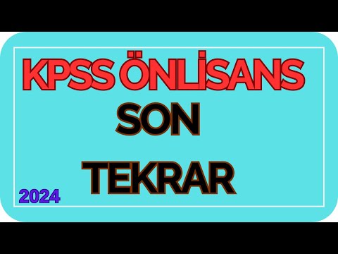 KPSS 2024 Önlisans
