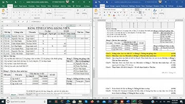 Hướng dẫn giải đề ôn tập Số 6 - Tin học MOS Excel 2016: Áp dụng công thức - Hàm - Câu hỏi MOS