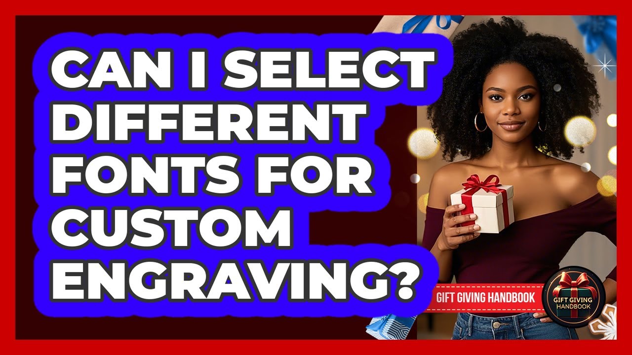 Can I Select Different Fonts For Custom Engraving?