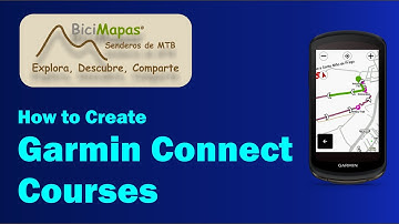 How to create courses in Gamin Connect Web for your Edge 1040 device.