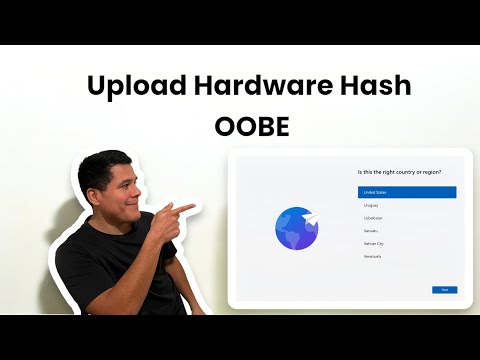 Upload Hardware Hash to Microsoft Intune from OOBE