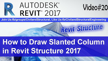 How to Draw Column in Revit Structure 2017 V#20