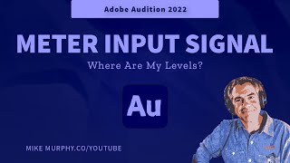 Adobe Audition: Meter Input Signal (How To Show & Hide Levels)