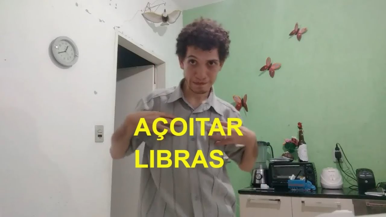 Sinal de AÇOITAR em LIBRAS - YouTube
