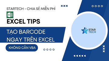 EXCEL TIPS | Tạo BARCODE ngay trên Excel không cần dùng VBA | Quét mã được bằng điện thoại