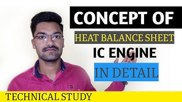 concept of heat balance sheet of Internal combustion engine