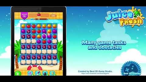 Juice Fresh Match 3 Complete Project EDITOR 1 2 1