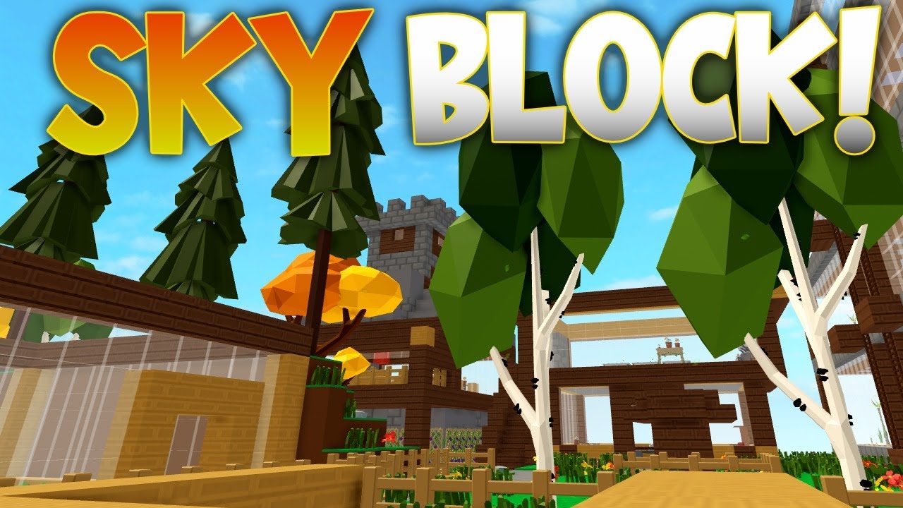 Checking Out Other Islands On Sky Block Roblox Youtube - skyblock base roblox skyblock island designs