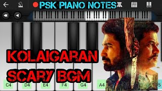 Kolaigaran scary bgm | Piano Notes | Kolaigaran Thriller bgm | Piano tutorial | PSK Piano Notes