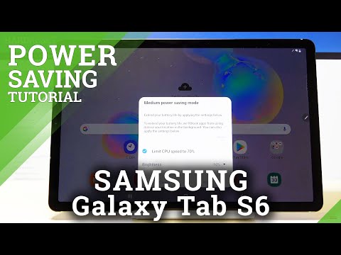 How to Use Battery Saver on SAMSUNG Galaxy Tab S6