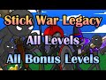 Stick War Legacy // Insane Mode - All Levels + All Bonus Levels 🚫No Items🚫No Skins🚫