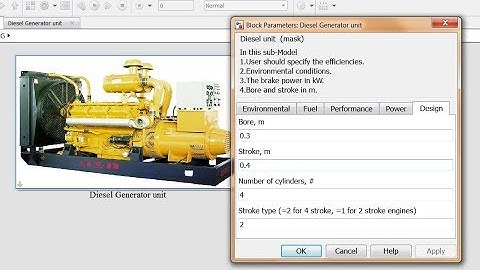 Diesel Generator Matlab Simulink Model Run