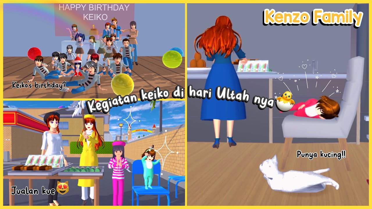 KENZO FAMILY (kegiatan keiko) || Drama sakura school simulator