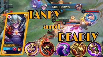 DYRROTH GAMEPLAY~🔥17 KILLS 🔥~TANKY AND DEADLY BUILD ~ RTC ML GAMEPLAY