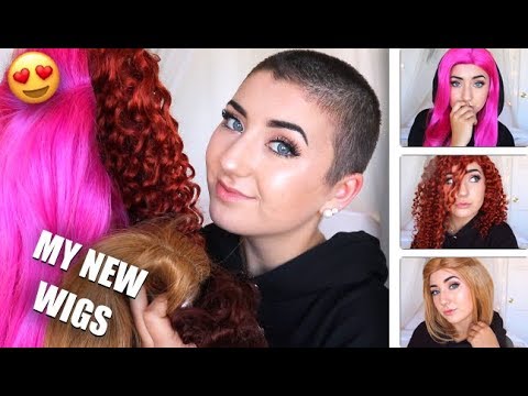 My New Wigs - Wig Haul, Try On & Review | Wigsbuy.com - YouTube
