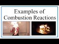 Combustion Reactions and Products