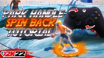 NBA 2K22 GLITCHY PARK HANDLE SPIN BACK DRIBBLE TUTORIAL W/HANDCAM! HOW TO SPIN BACK 2K22!