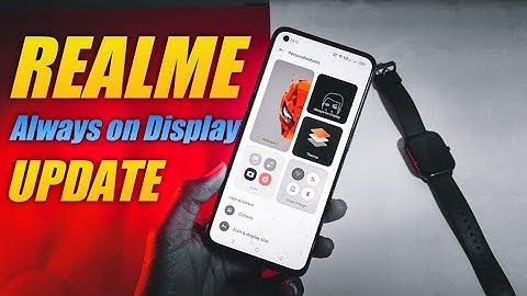 Realme GT Master Edition Android 12 Always On Display Options