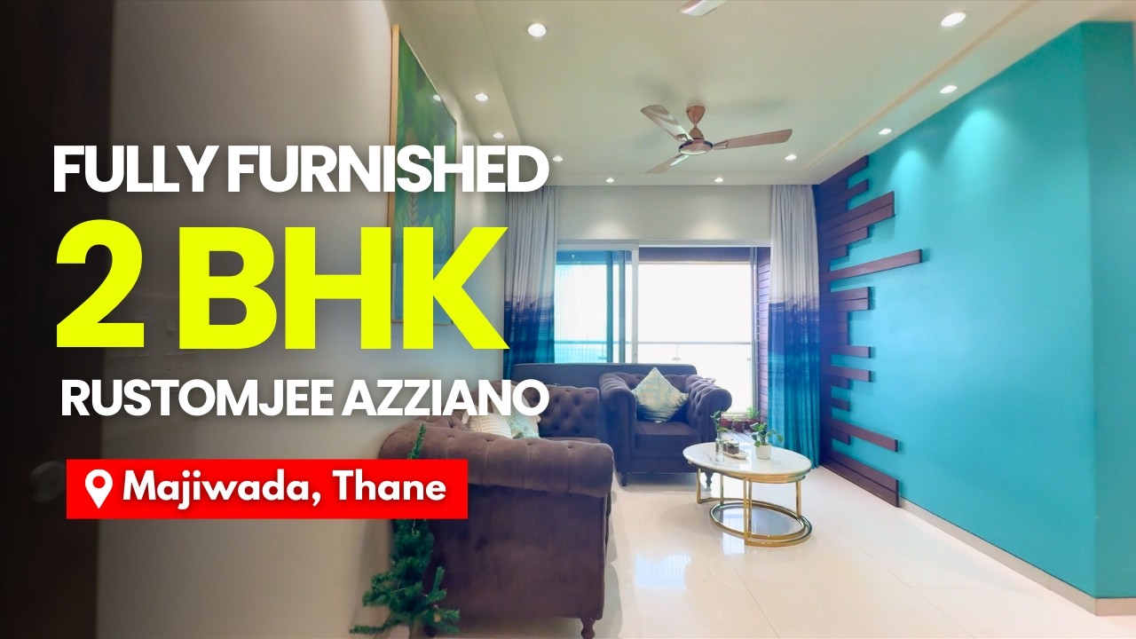 Fully Furnished Luxurious 2 BHK Flat for Sale in Rustomjee Azziano, Majiwada, Thane