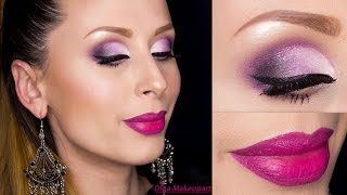 Purple make up|Sisters of Pearl| Neve Cosmetics|Olga Makeupart