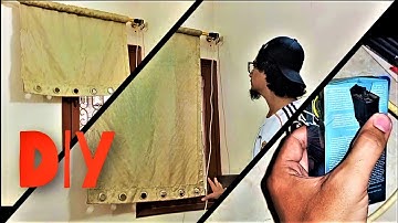 DIY RC roller blind automation ,roller blades tutorial, roller blinds installation