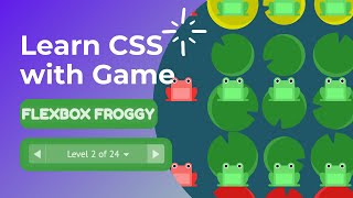 Flexbox Froggy | Learn CSS with Game 😎 | Level 2 | justify-content