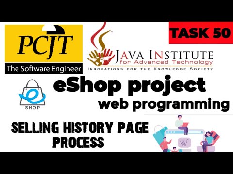 Web Project Task 50| java institute |  1st Year | e shop @javainstituteforadvancedte1415