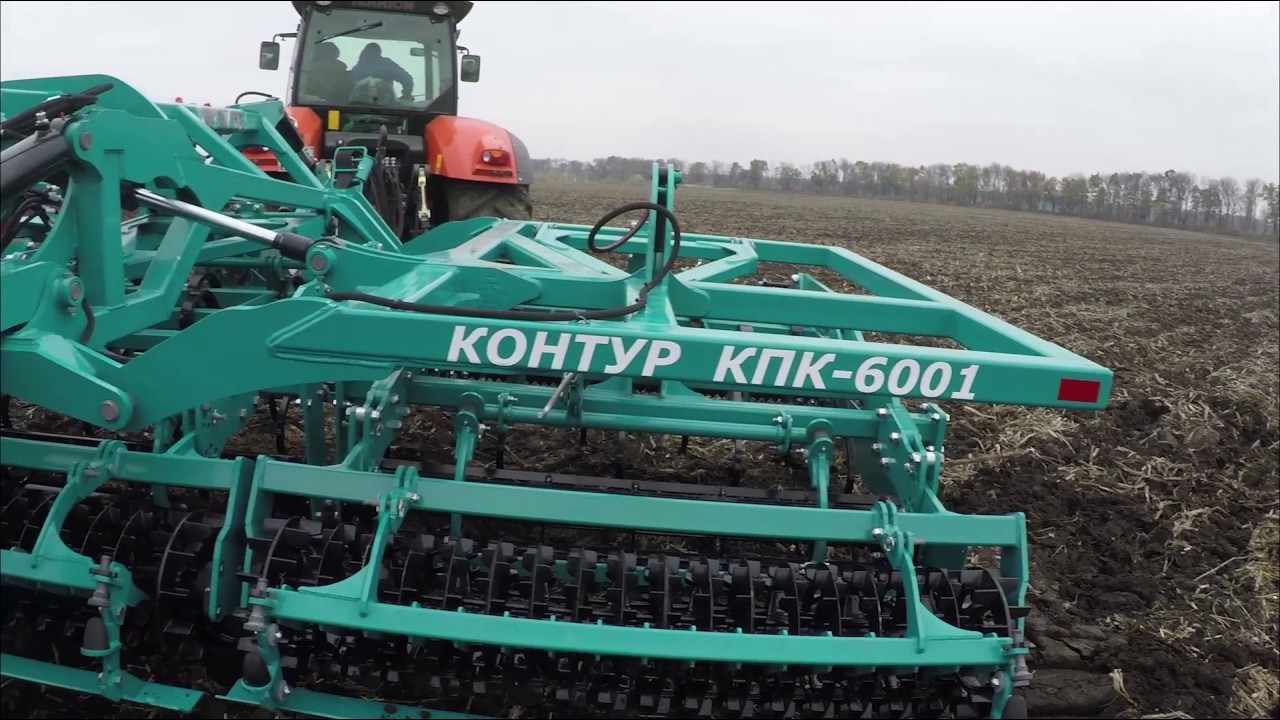 \"КОНТУР-6001\" предпосевной комбинированный культиватор - YouTube