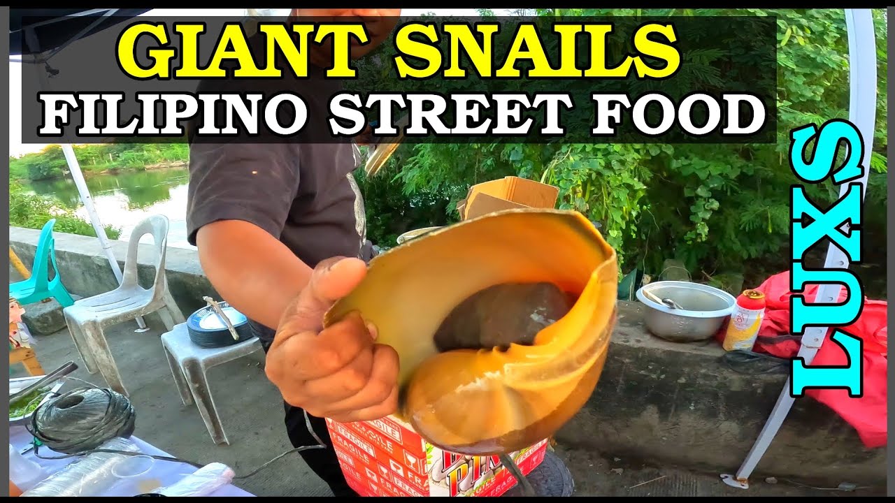 Street Food in Cordova Cebu – Giant Binga Shells for 300 Pesos - YouTube