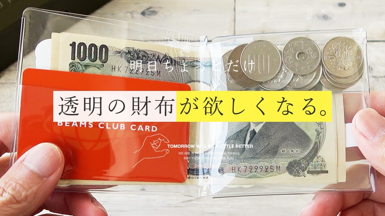 透明の財布ってあんの？興味本位で買ってみたらクリアウォレットは普通の財布より楽しめる。外側から透けてるって新鮮。しかもこれ、ちょっと高いけどめちゃ高評価