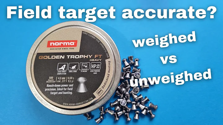 Testing the NORMA golden trophy Ft heavy air rifle...