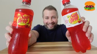 Sun Drop Cherry Lemon vs Sun Drop Diet Cherry Lemon Citrus Soda - Review