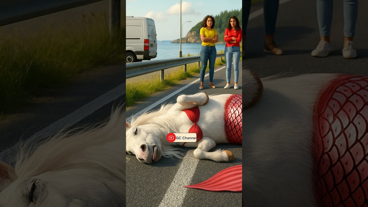 A mermaid horse didn’t expect this when she left the ocean… 