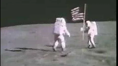 John Young and Charlie Duke on the moon